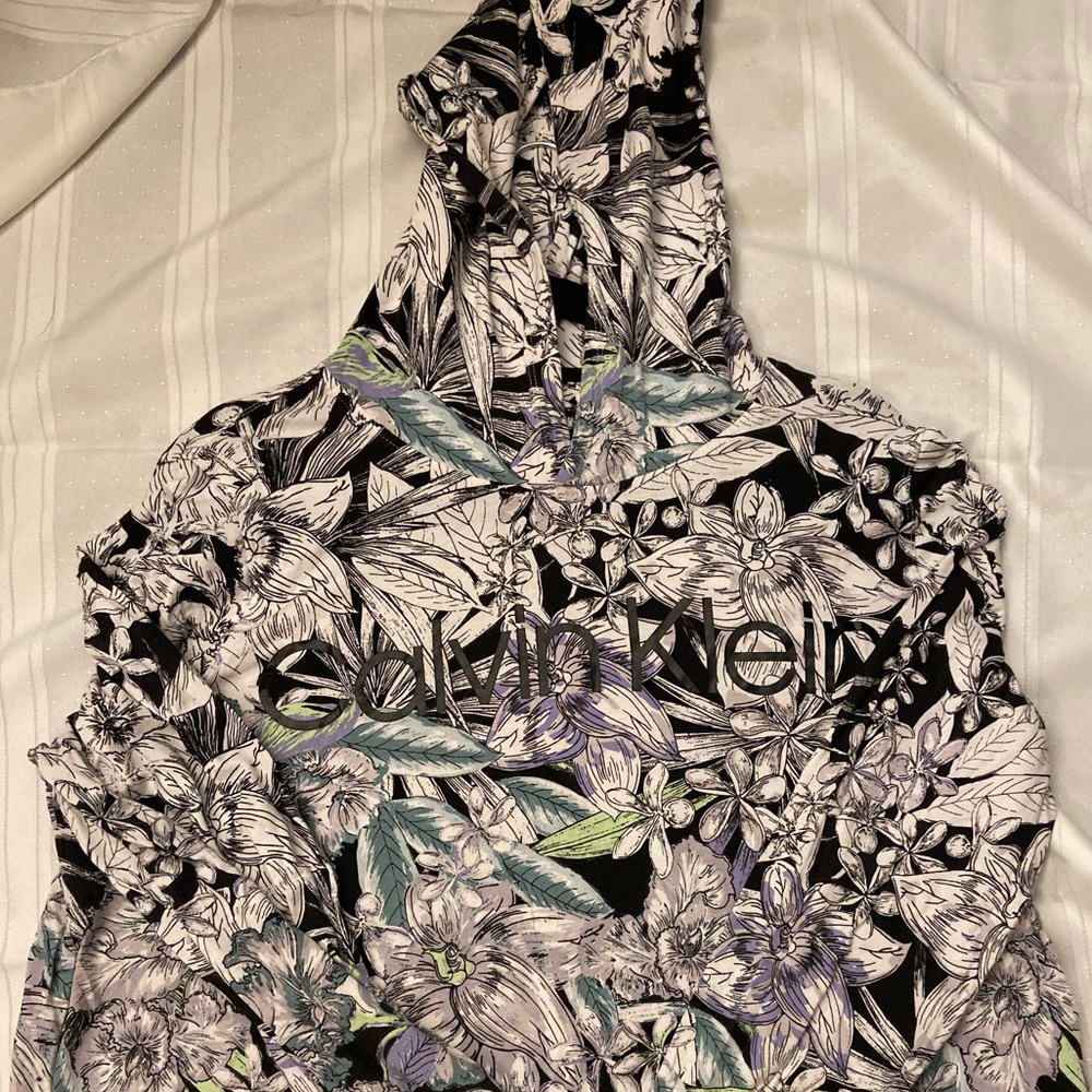 CALVIN KLEIN active hoodie top XL